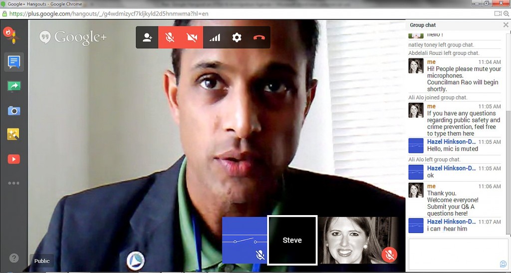 Crime and Public Safety Hangout