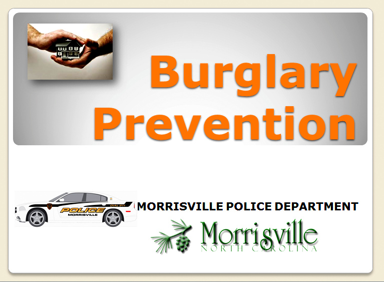 Burglary Prevention Title Page